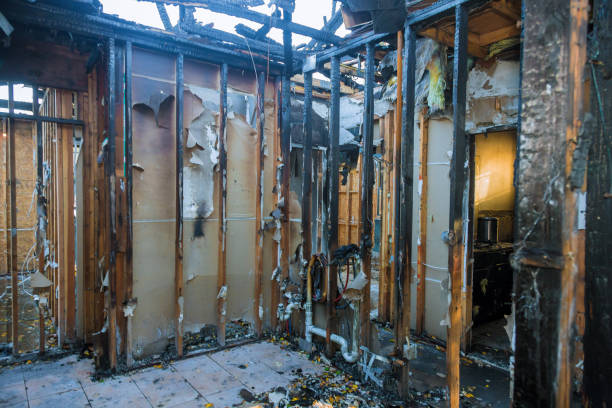 Professional Emergency Fire Cleanup technician working in Havelock, NC